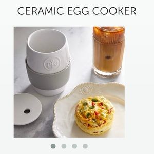 NEW - Pampered Chef Ceramic Egg Cooker